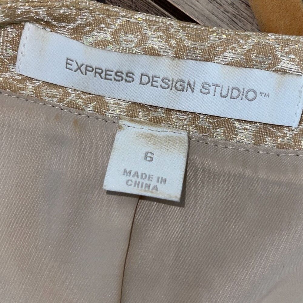 Express Design Studio Womens Open Front Irridesce… - image 4